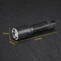 Lampe torche tactique compacte rechargeable en alliage d'aluminium OCSHARK T15c 1500 lumens