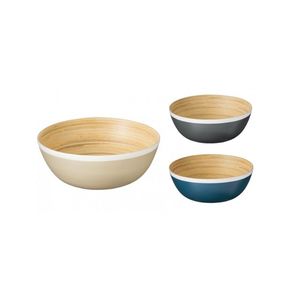 Bol de service en bambou filé fabriqué à la main poli avec une belle vaisselle design pour une utilisation au restaurant fabriqué au Vietnam - Product Image 5