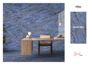 Azulejos de Porcelana Esmaltada con Aspecto de Granito de Alta Calidad, Color Azul Brenta - Product Image 2