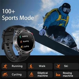 Montre connectée HT45, écran IPS 1,7 pouce, 1100 mAh, étanche IP68, montre de sport d'extérieur pour hommes et femmes, application FitCloudPro, Bluetooth, écran tactile - Product Image 5