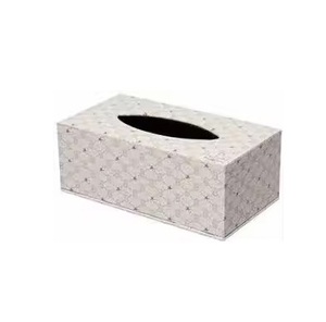 Caja de pañuelos con incrustaciones de hueso de lujo con motivo floral - Product Image 6