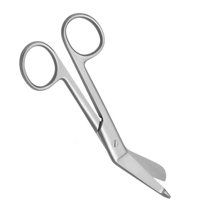 Ciseaux de chirurgie de la meilleure qualité Lame tranchante coudée chirurgicale Ciseaux de coupe de pansement de chirurgie en acier métallique - Product Image 3