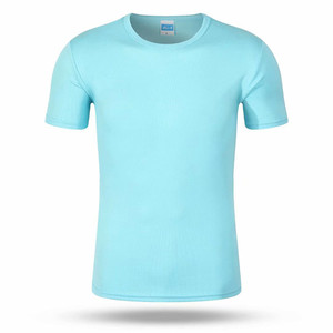 100% poliéster maratón promoción transpirable campaña electoral barata Camiseta lisa de manga corta para hombres - Product Image 6