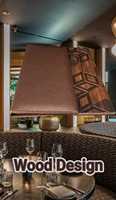 Folder Menu Panel Kayu Premium Tahan Lama Kulit PU 8.5*11 yang Dapat Disesuaikan dengan Logo Pribadi Ukuran A4 untuk Kedai Kopi Hotel Restoran.