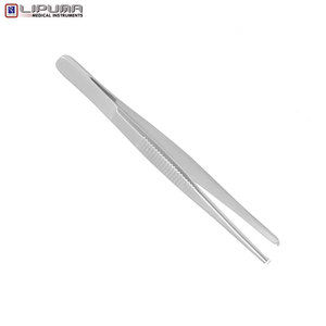 Fórceps de disección de patrón delgado de alta calidad 1x2 dientes Instrumentos médicos quirúrgicos de acero inoxidable - Product Image 6