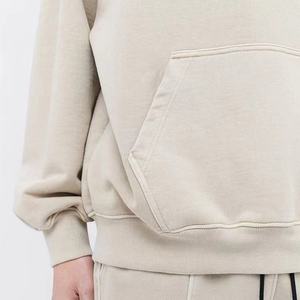Sudaderas con capucha de hombros caídos personalizadas para hombres, Jersey informal lavado, sudaderas con capucha de gran tamaño, Sudadera con capucha de algodón 100% de peso pesado para hombres - Product Image 6