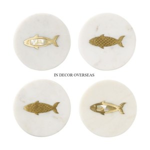 Posavasos de aspecto atractivo de diseñador en forma de manzana hecho de mármol blanco de calidad Superior con bordes plateados, suministro de decoración de mesa de Hotel para el hogar - Product Image 4