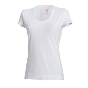 T-shirt in cotone elasticizzato da donna - Product Image 6