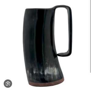Tazas de cuerno vikingo para beber, hechas a mano, religiosas, impermeables, regalo de boda, artesanías naturales - Product Image 5