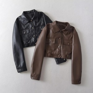 Ropa de calle Moda Mujer Ropa de cuero Ropa de mujer Chaqueta Chaquetas de talla grande Ropa de mujer - Product Image 4