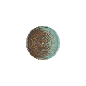 Plato Plano de Porcelana Premium Bonna de 28 cm, Diseño Coral Wabi-Sabi, Decorado a Mano para Platos Principales y Servir - Product Image 1