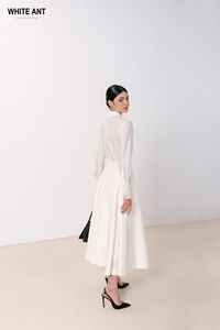 Chemisiers et chemises pour femmes blanches les plus vendues CHEMISE RÉGULIÈRE KELSEY à manches longues Taille S M L Vêtements d'été élégants pour femmes - Product Image 5