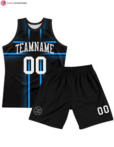 Grande demande Vente en gros Personnalisé Maillot de basket-ball en maille pour hommes Uniformes sportifs par sublimation Shorts Vêtements de basket-ball réversibles - Product Image 1
