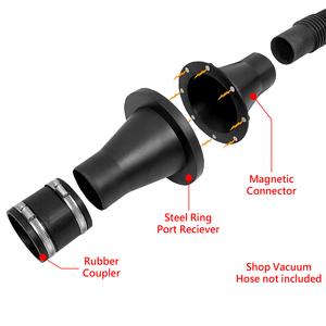 Juego de Inicio de Sistema de Recolección de Polvo para Trabajos en Madera con Conexión Magnética Rápida de 2-1/2 Pulgadas y 1 Año de Garantía - Product Image 3