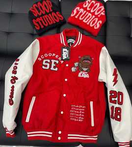 2026 University Varsity Sweater <b>Jacket</b> Custom College Football <b>Jersey</b> <b>Women's</b> Baseball <b>Jacket</b> ODM Crocheted 100% Cotton Winter - Product Image 6