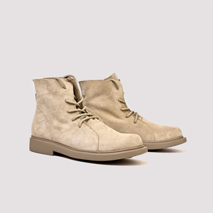 Chaussures de travail en cuir de vache durable avec doublure anti-odeur et absorption des chocs, chaussures décontractées pour hommes, chaussures de tous les jours - Product Image 1