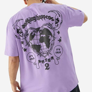Nueva llegada Camiseta Color Camiseta de gran tamaño Durable Camisa de buena calidad Nuevo diseño Poliéster Hecho Camiseta de gran tamaño - Product Image 2