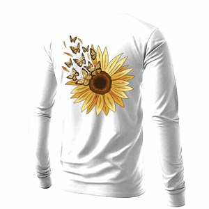 Camiseta 100% poliéster Floral camiseta sublimación diseños camiseta con Logo personalizado impreso Fitness Wear - Product Image 6