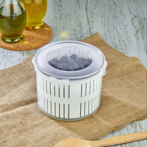 Airtight Injection-Molded Plastic Pickle/<b>Olive</b> Container Strainer Leakproof Holder Keeper for Food Storage 2500ml - Product Image 2