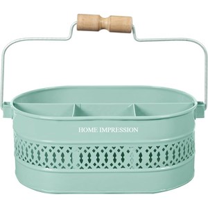 Qualité exclusive Couleur grise Cuillères Fourchette Porte-couverts Conception fantastique Porte-couverts galvanisé Caddy Fourniture d'outils de l'Inde - Product Image 6