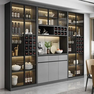 Meuble de rangement pour salle à manger en bois composite, vente en gros usine, options de marque privée, couleurs personnalisées et tarifs projet - Product Image 2