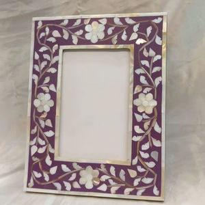 Marco de fotos con incrustaciones de hueso de último diseño de calidad única a precio asequible Fabricante y exportador de India - Product Image 1