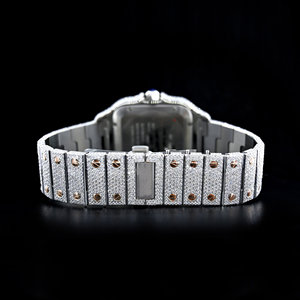 นาฬิกาข้อมือหรูหราประดับเพชรโมอิสซาไนต์ MIYOTA สำหรับนักส่งออกมืออาชีพ คุณภาพสูง หน้าปัดอนาล็อก ตัวเรือนสแตนเลส - Product Image 3