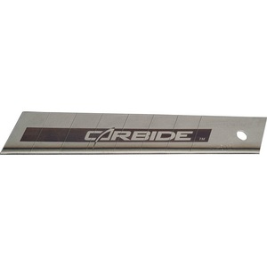Cuchilla de carburo de 18 mm para cuchillo multiusos Stanley con puntos de rotura premarcados, 50 piezas por dispensador - Product Image 1