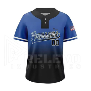Maillots de baseball col en V personnalisés, respirants, à séchage rapide, 100 % polyester, taille confortable, vente chaude, haute qualité, vente en gros - Product Image 3