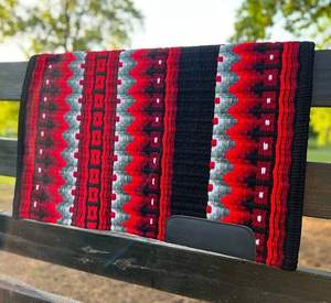 Couverture de selle en laine de qualité supérieure de haute qualité faite à la main tapis d'équitation occidental couverture équestre Durable vente chaude de l'Inde - Product Image 4