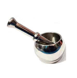 wholesale supplier Heavy Weighted Stainless Steel Small <b>Mortar</b> and Pestle exporter (100 percent Rust Proof) - Product Image 1