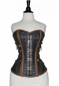 OEM & ODM Gothic Waist <b>Trainer</b> Steel Boned Shapers Breathable Front Busk Clasp Closure Woven Bustier Modesty Panels Eyelet <b>Laces</b> - Product Image 2