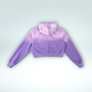 Streetwear personnalisé unisexe surdimensionné Baggy Boxy français éponge pull sweat Vintage délavé à l'acide blanc recadrée à capuche hommes - Product Image 2