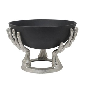 Bandeja de Servicio con Diseño de Mano de Esqueleto Gótico 3 en 1, Moderna, de Metal, con Múltiples Compartimentos, para Aperitivos, para Bodas, Fiestas de Halloween, Móvil, al por Mayor. - Product Image 3