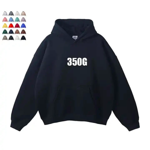 เสื้อฮู้ดดี้ผ้าฟลีซหนานุ่มทรงโอเวอร์ไซส์สำหรับผู้ชาย ถักโครเชต์ ผ้าฝ้าย 100% สไตล์วินเทจ พิมพ์ลายตัวอักษรตามสั่ง สำหรับฤดูใบไม้ร่วง - Product Image 1