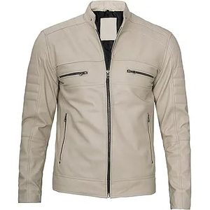 Nouvelle arrivée Veste d'hiver unisexe en cuir de haute qualité avec col montant Style streetwear Design personnalisable 2025 - Product Image 4