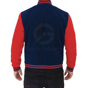 Veste d'hiver personnalisée pour homme à prix abordable, style Letterman, avec col montant et logo frontal, respirante, écologique et de haute qualité - Product Image 4