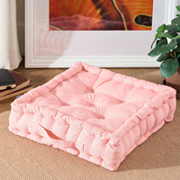 Suave sensación de mano 100% almohadas de suelo de algodón hogar Oficina comedor al aire libre caja cojín sofá cojines cómodos cojines reutilizables