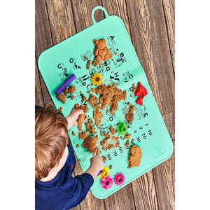 Parlaware <b>Silicone</b> Play <b>Mat</b> Paintable, Wipeable, Food Safe, Kids, Skill, Play <b>Mat</b>. Pink - Product Image 4