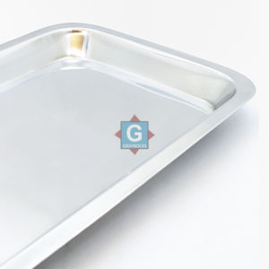 Plateau d'instrument d'acier inoxydable pour la stérilisation chirurgicale et dentaire dans les hôpitaux - Product Image 2