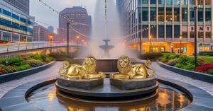 Brass Animal Statue Decorative Animals for Home and Office Chinese fengshui Handmade Collectible Figurines (Lion) - Product Image 3