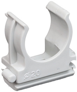 Clip a scatto per il fissaggio di tubi rigidi mm. 20 - Product Image 1
