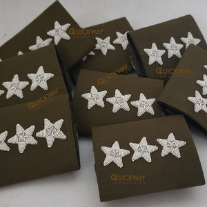 Charreteras de hombro de la mejor calidad, correa de hombro de 3 barras, charreteras uniformes, rango de diseño personalizado hecho en Pakistán - Product Image 3