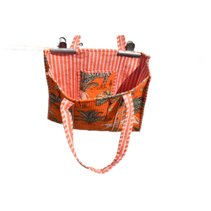 Sac fourre-tout en coton matelassé indien pour femmes sac à bandoulière imprimé élégant pour voyage sacs fourre-tout à la mode - Product Image 4