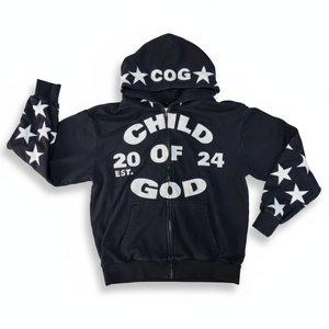 Sweat à capuche zippé court surdimensionné personnalisé avec broderie de lettres pour homme, 400 g/m², 100 % coton, molleton, fabriqué au Pakistan - Product Image 3