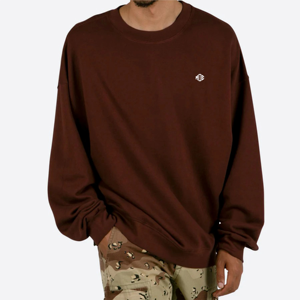 Nouvel arrivage de streetwear Y2K pour hommes sweat-shirt à épaules tombantes en coton respirant Vintage décontracté sweat à capuche brodé solide - Product Image 2