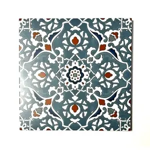 Marrakech กระเบื้องปูพื้นพอร์ซเลนแท้8x8ลายสีฟ้าสำหรับห้องนอนห้องนั่งเล่น10กล่องใช้ภายในวัสดุโพเซเลน - Product Image 1