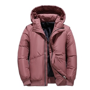 Parka de invierno de alta calidad para hombre, abrigos de plumón de pato con capucha, chaquetas acolchadas informales a prueba de viento, lona para aventuras cálidas al aire libre - Product Image 1