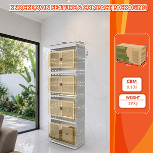 Nandos Smartbox 4 Stack White, a stylish and functional plastic cabinet/<b>wardrobe</b>/closet <b>storage</b> <b>solution</b> for every purpose - Product Image 4