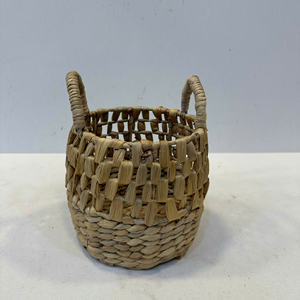 ตะกร้าผักตบชวาทรงกลม - Product Image 6